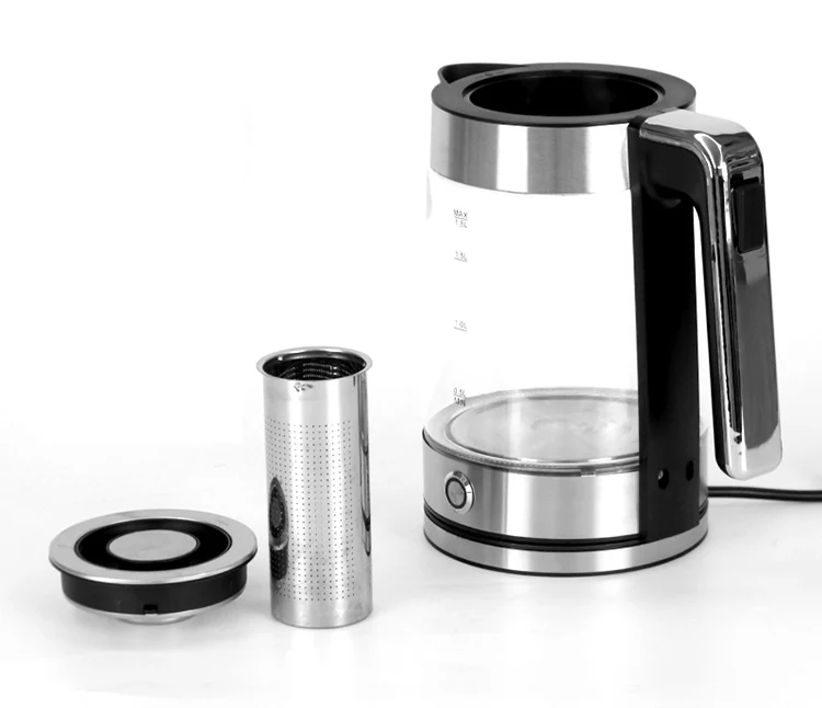 Glass Teapot 1.8l electric kettle Glass Tea kettle with keep warm optional