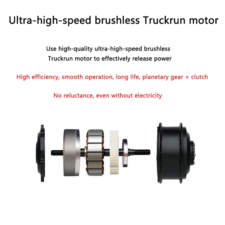 12 Inch Hub Motor 48v 500w Brushless Electric Scooter Wheel Hub Motor Rz03