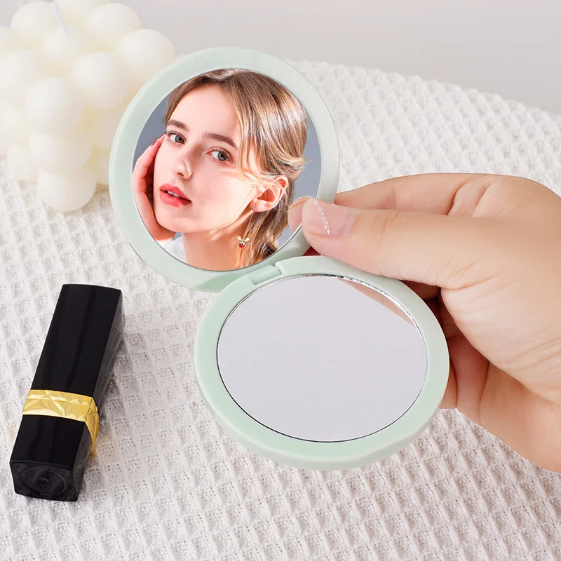 Beauty Pocket Makeup Mirror Portable Mini Square Folding Compact Mirror for Purse Travel Customized Logo  Cosmetic Mirror