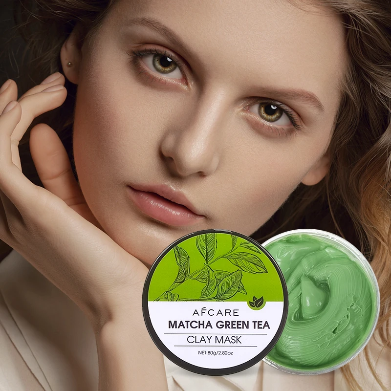 Kaolin Clay Face Mask Sulfate-free Deep Cleansing & Oil Control and Green Tea Matcha & Kaolin Cleanser Green Mud Mask