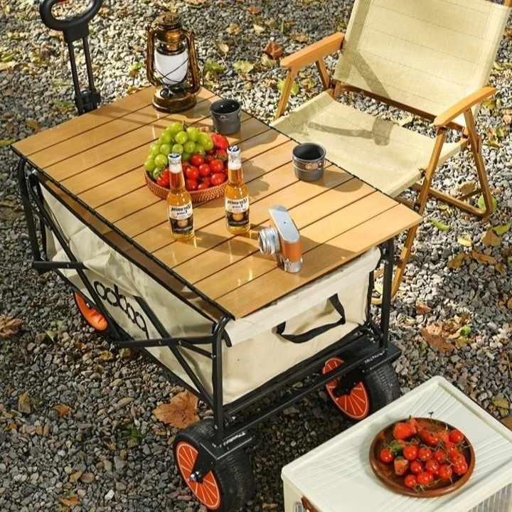 Electric Utility Wagon Collapsible Wagon Folding Wagon Garden Cart Foldable Beach Cart for Camping Garden Sports Shopping