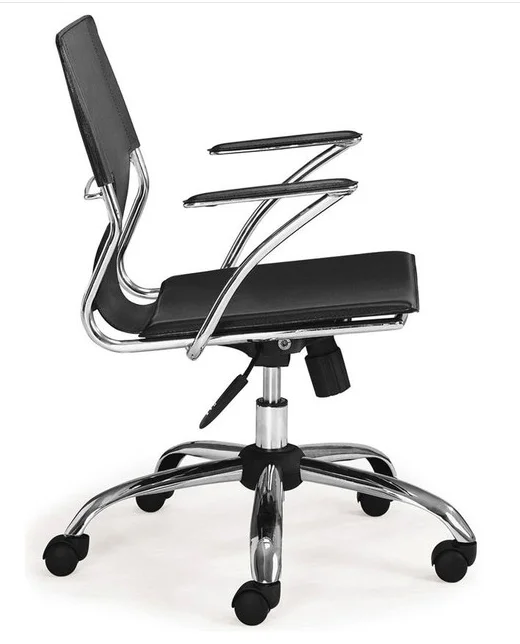 Low back metal swivel specific use office bank hall staff chair