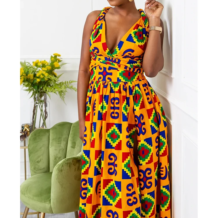 Wax African Dress Mixed Print Elegant 100% Cotton Women Clothing Dresses Fashionable Infinity Wrap Dress