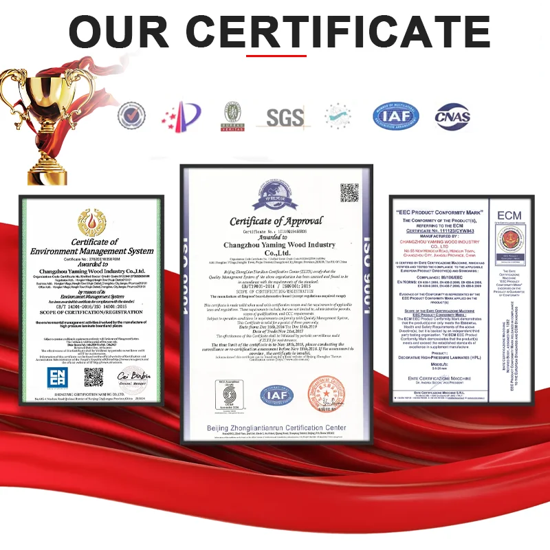 YA MING Hpl China Compact Laminate Board Suppliers Flooring Laminates Hpl Panels Sheets 10mm Hpl Board