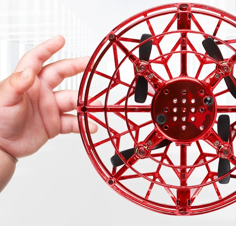 Anti-collision drone flight Red yellow and blue optional induction aircraft intelligent kids toys