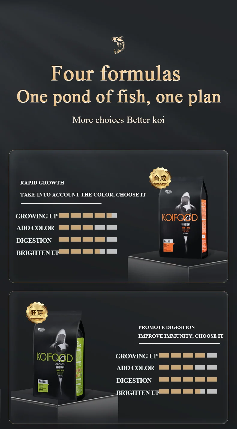 Multifunctional Fish Food Yee Factory Price Aquarium Fish Food High Protein Goldfish Koi Tropical Fish Food Not muddy water