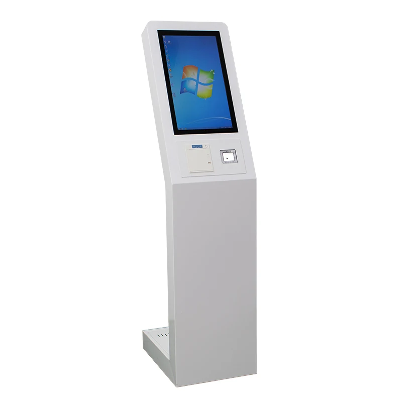 Windows 21.5 inch Self Payment Advertising Display Terminal Stand  thermal printing Touch screen Interactive Information Kiosk