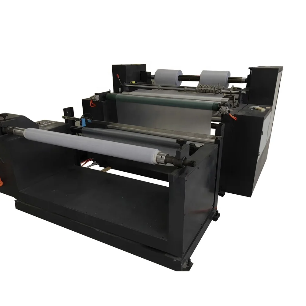Thermal paper slitting and rewinding machine non woven fabric paper roll saw slitter cutting machine