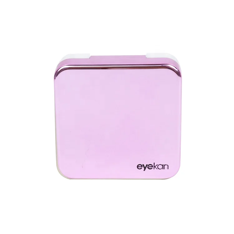 Customized simple  beautiful contact lens portable case convenient carry lenses box lovely contact cases