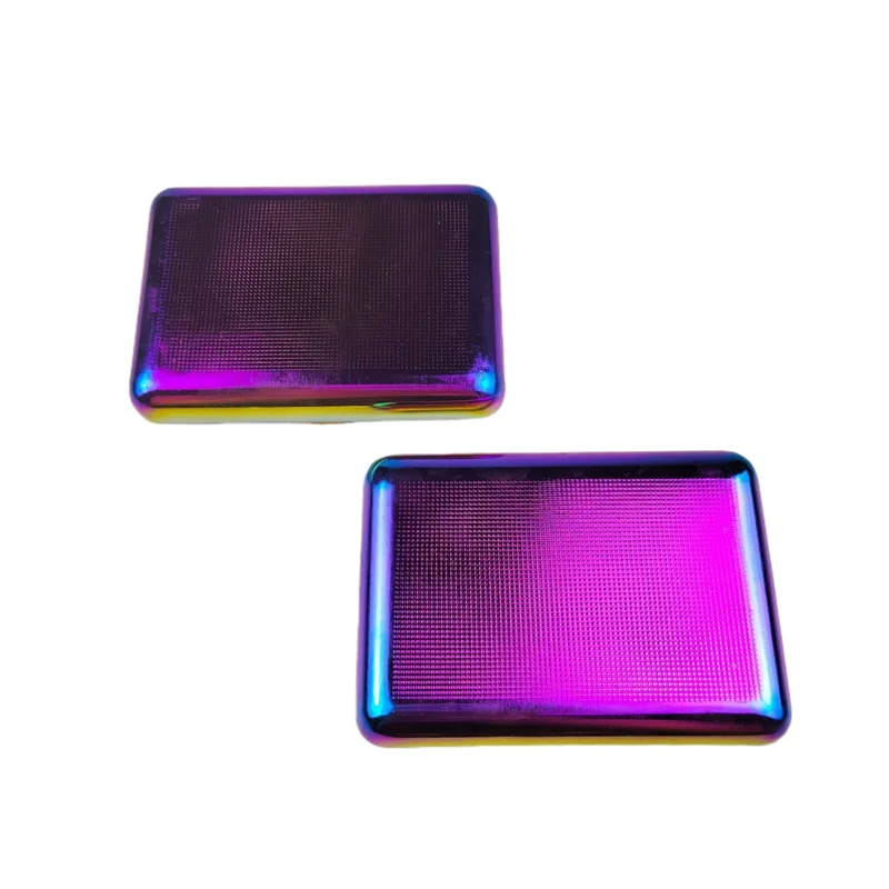 Wholesale dazzling color cigarette box portable moisture proof and pressure proof cigarette box