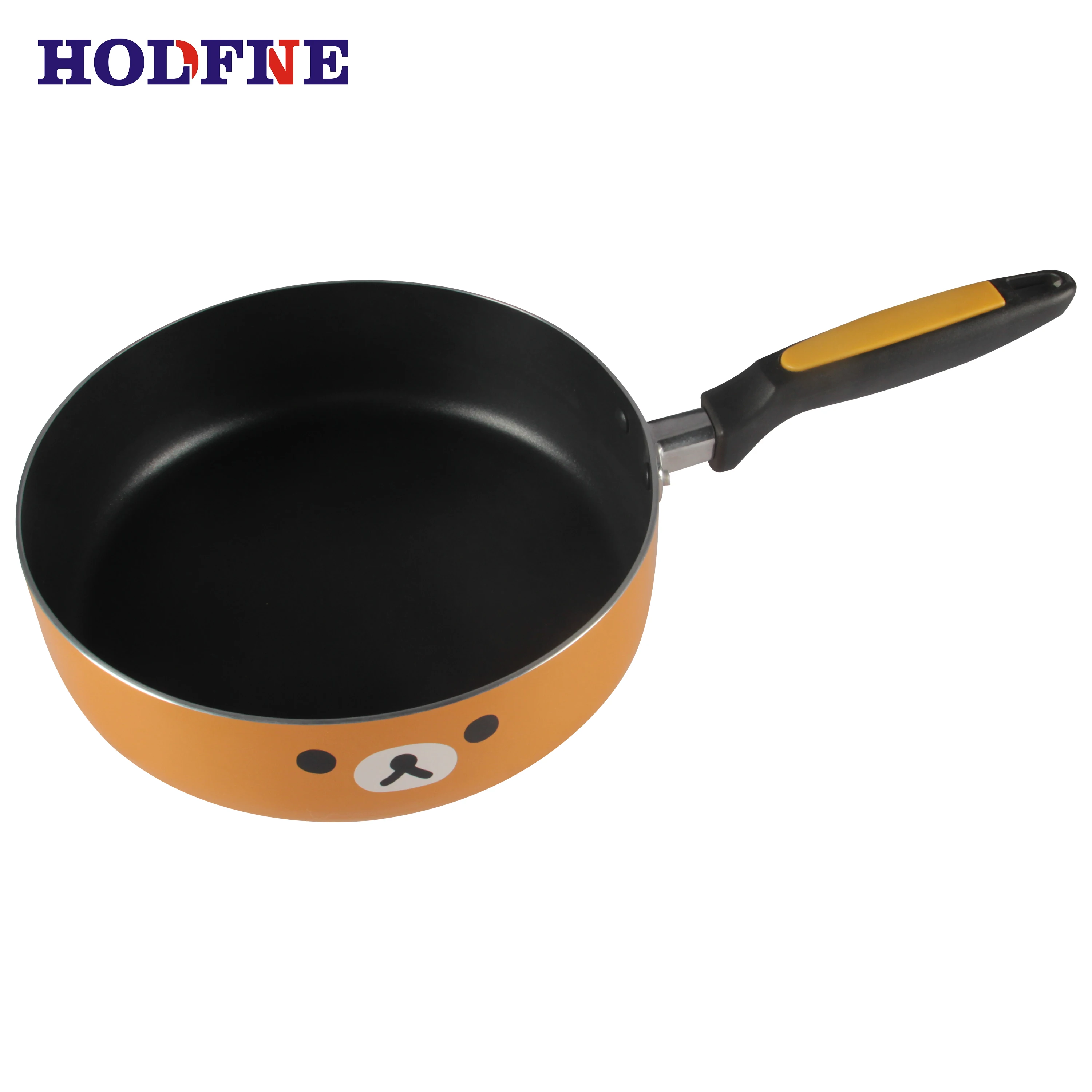 Japanese Style Cute Cartoon Design Aluminum Non-stick Bear Pattern 14cm rising Milk Pot with handle set