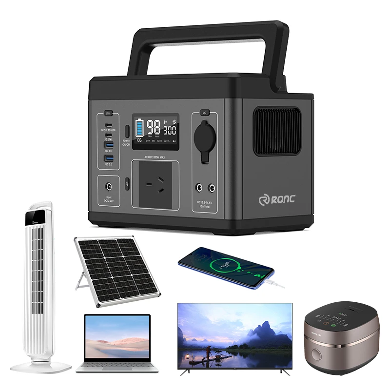 Power Station Power Bank 300w Lifepo4 Electric Solar Generator Powerstation For Home Rv