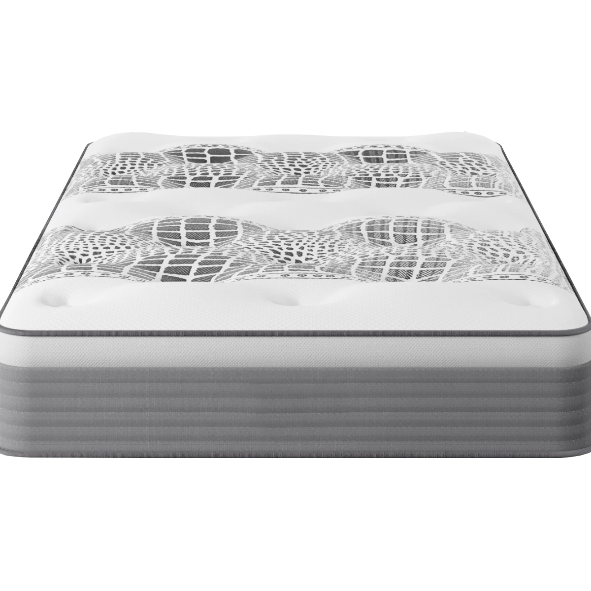 Hot sale High Quality Fireproof Fiber Mattress 12 Inch Pocket Coil Spring Sleeping Multilayer Gel Memory Foam Mattress in a box