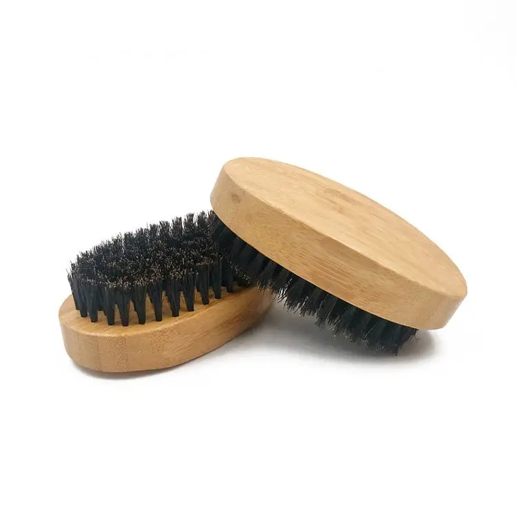 
Fashion Boar Bristles Beard Brush With Bamboo And Wood Mustache Brush Customize Label Logo 