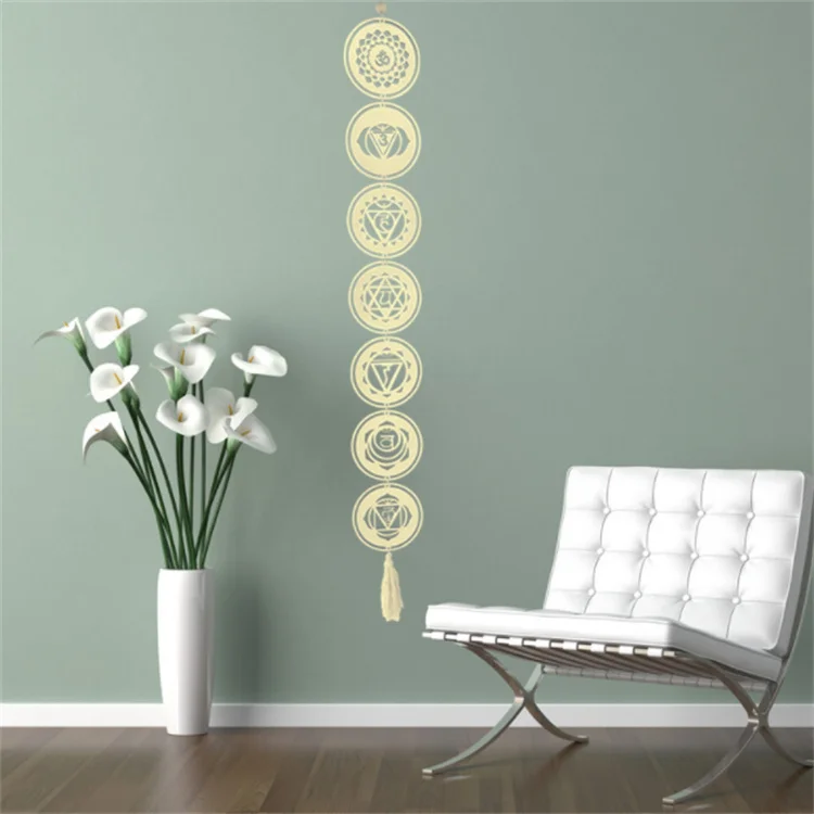 7 шт./компл. 120 см * 15 новый продукт в богемном стиле деревянные Чакр духовное исцеление украшения медитация Йога домашнее украшение на