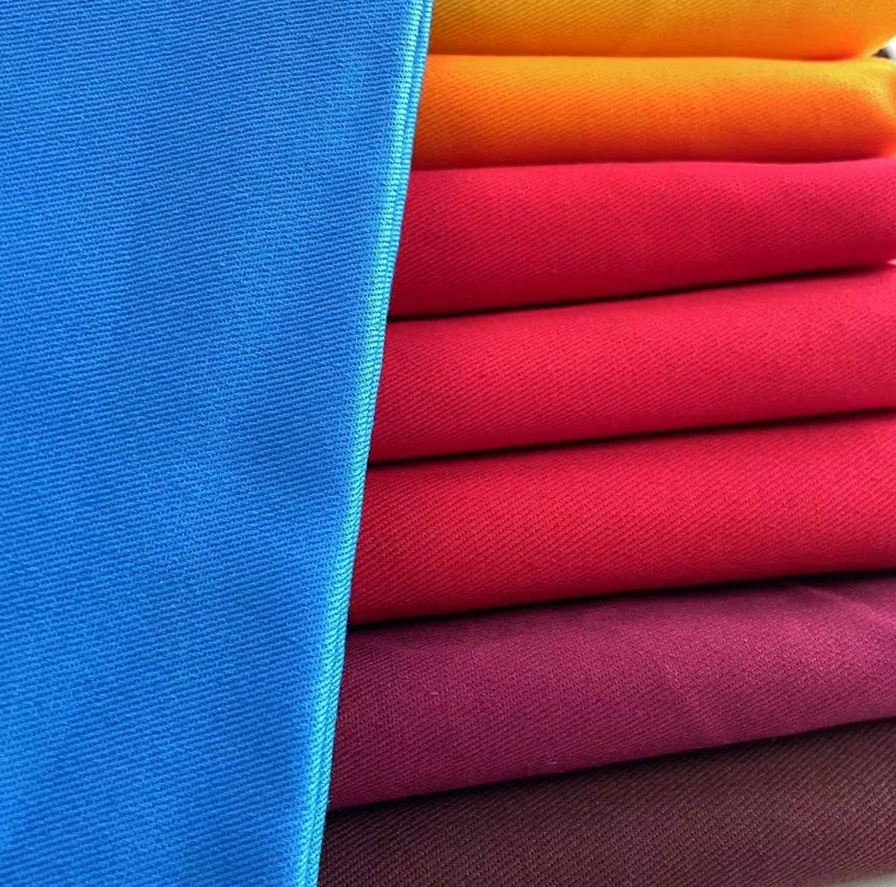 Long-term spot fabric supply Ready to ship 100% cotton Flame retardant 270gsm 128 x 60 20 x 16 FR Permanent Multicolor fabric