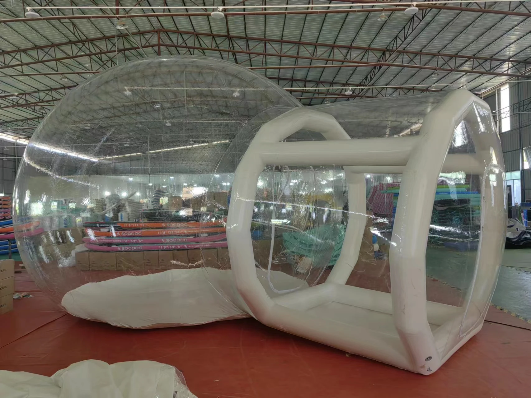 Source factory pvc transparent inflatable balloons house event glamping dome tent bubble house sale for kids