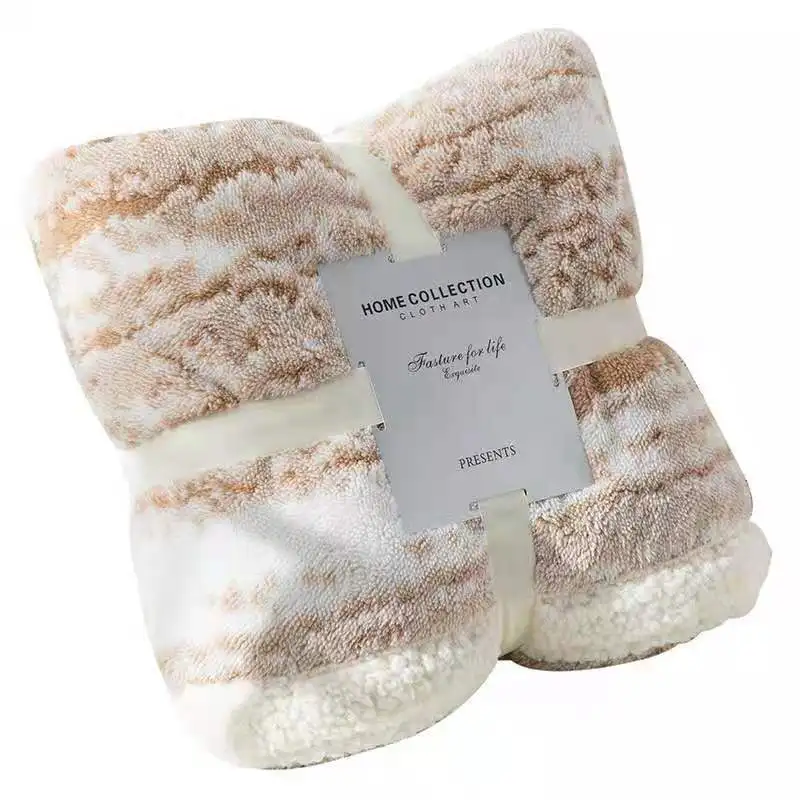 Lamb velvet quicksand blanket, coral velvet lunch air conditioning blanket, corporate welfare gifts