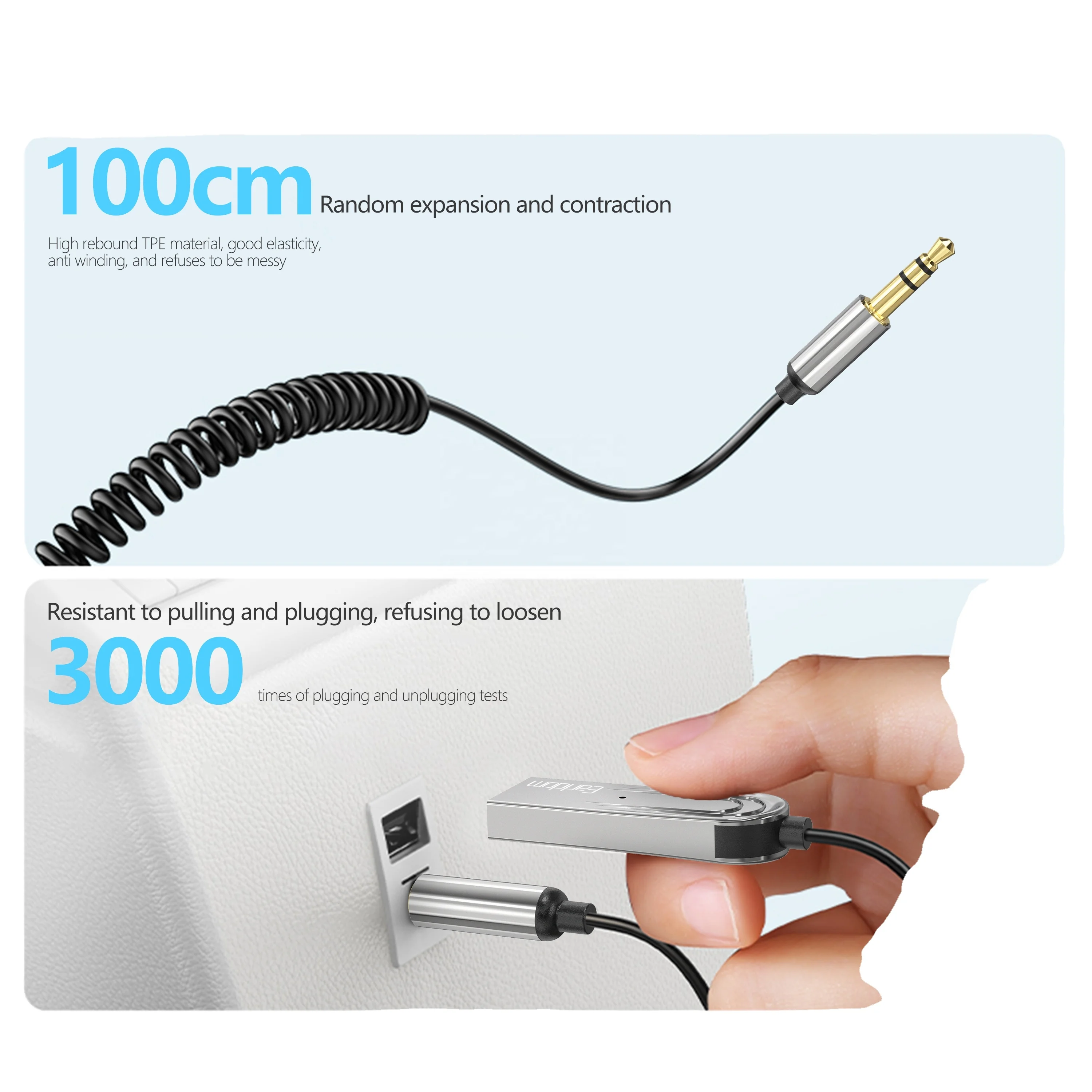 EARLDOM Usb Bt5.0 Receiver Transmitter 3.5mm Aux Car Stereo Music Audio Fm Transmitter Tv Bluetooth Transmitter Receiver