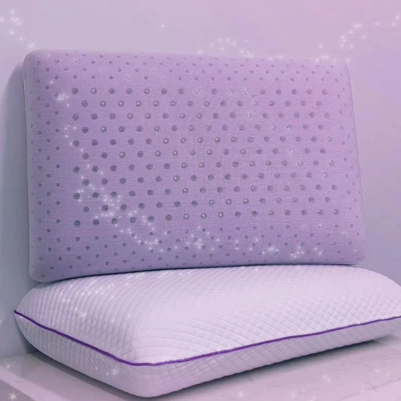 Breathable Orthopedic Memory foam Pillow Lavender Mint Rose,Cherry Ventilated Infused Massage Pillow