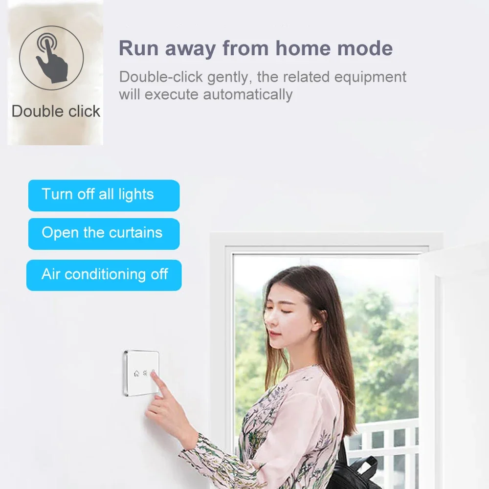 SZMYQ Tuya ZigBee беспроводной переключатель сцены сенсорная стеклянная панель Пульт дистанционного управления 3Gang Zigbee шлюз требуется домашний выключатель света