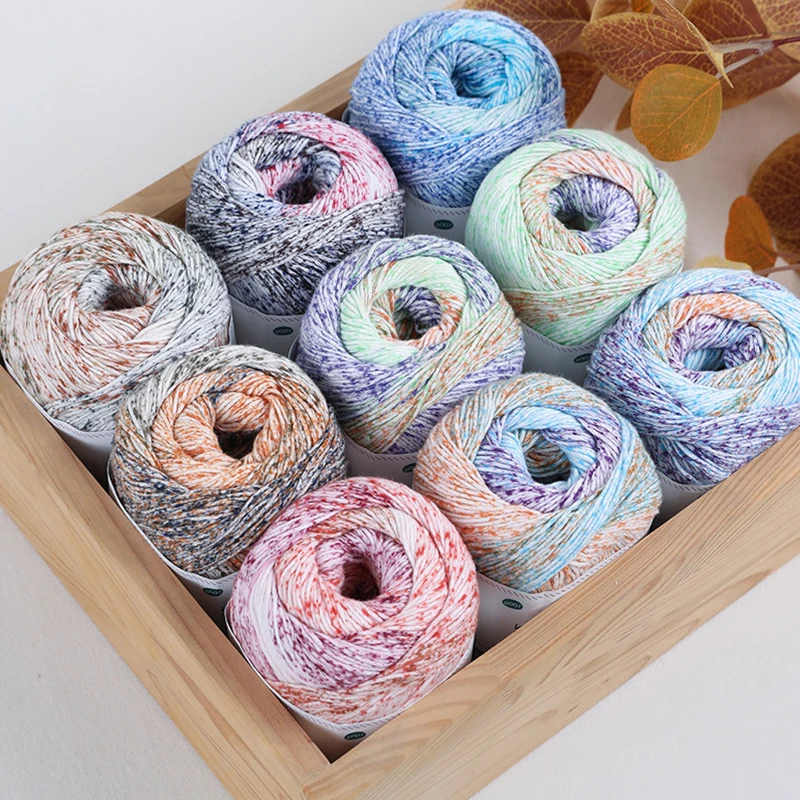 
ZENGLONG textile 100% long-staple cotton 4ply hand knitting crochet fancy artistic yarn wholesale 14 colors knitting cotton yarn 
