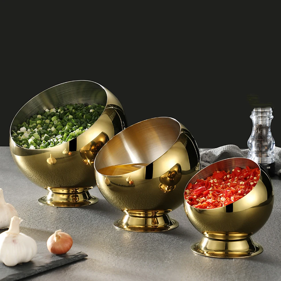 Ball KTV ashtray hot pot restaurant slanted seasoning jar sauce fruit bowls set for the elegant table steel salad bowls catering