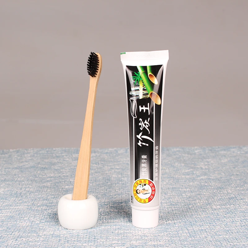 
105g mint whiten natural activated bamboo charcoal toothpaste OEM 
