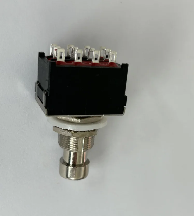 YF 12PIN PCB Type ON-ON Latching 4PDT Foot switch Guitar Effect Foot Switch