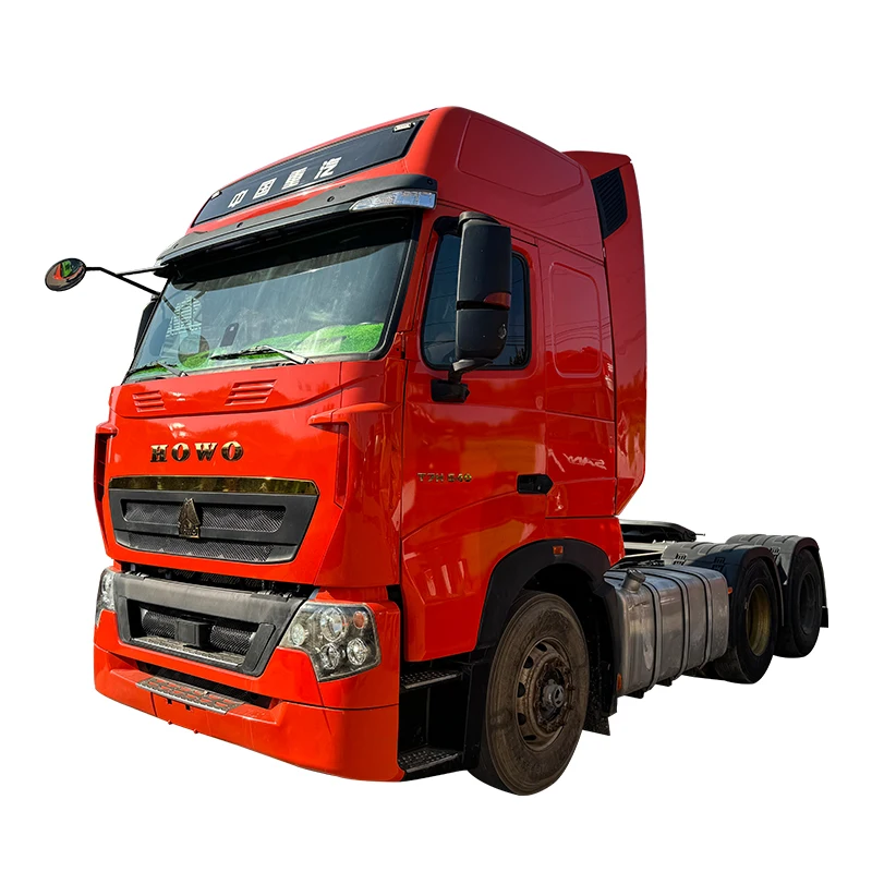 Used SINOTRUCK HOWO T7H Heavy Truck 540 Hp 6x4 Tractor Truck Left Drive Second Hand Dump Truck Logistics Transportation
