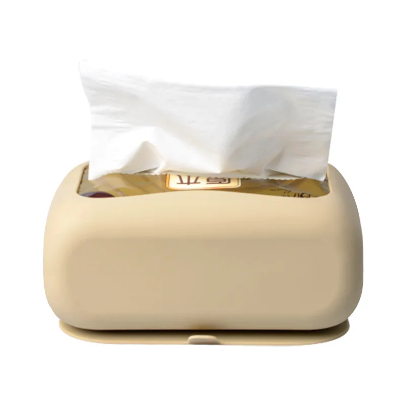 Hot Selling Silicone Tissue Box Holder Storage Organizer Silicone Napkin Holder Silicone Tissue Box Cover For Home