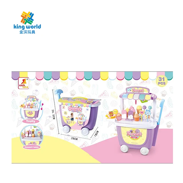 Детский кухонный игрушечный набор серия имитации дома тележка для конфет