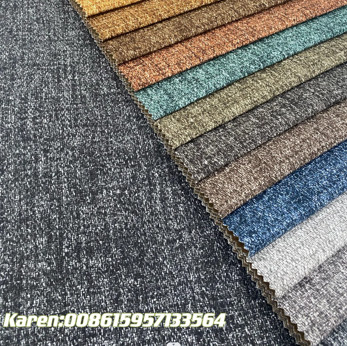 YP492  HOT SELLING CHEAP LINEN LOOK SOFA FABRIC