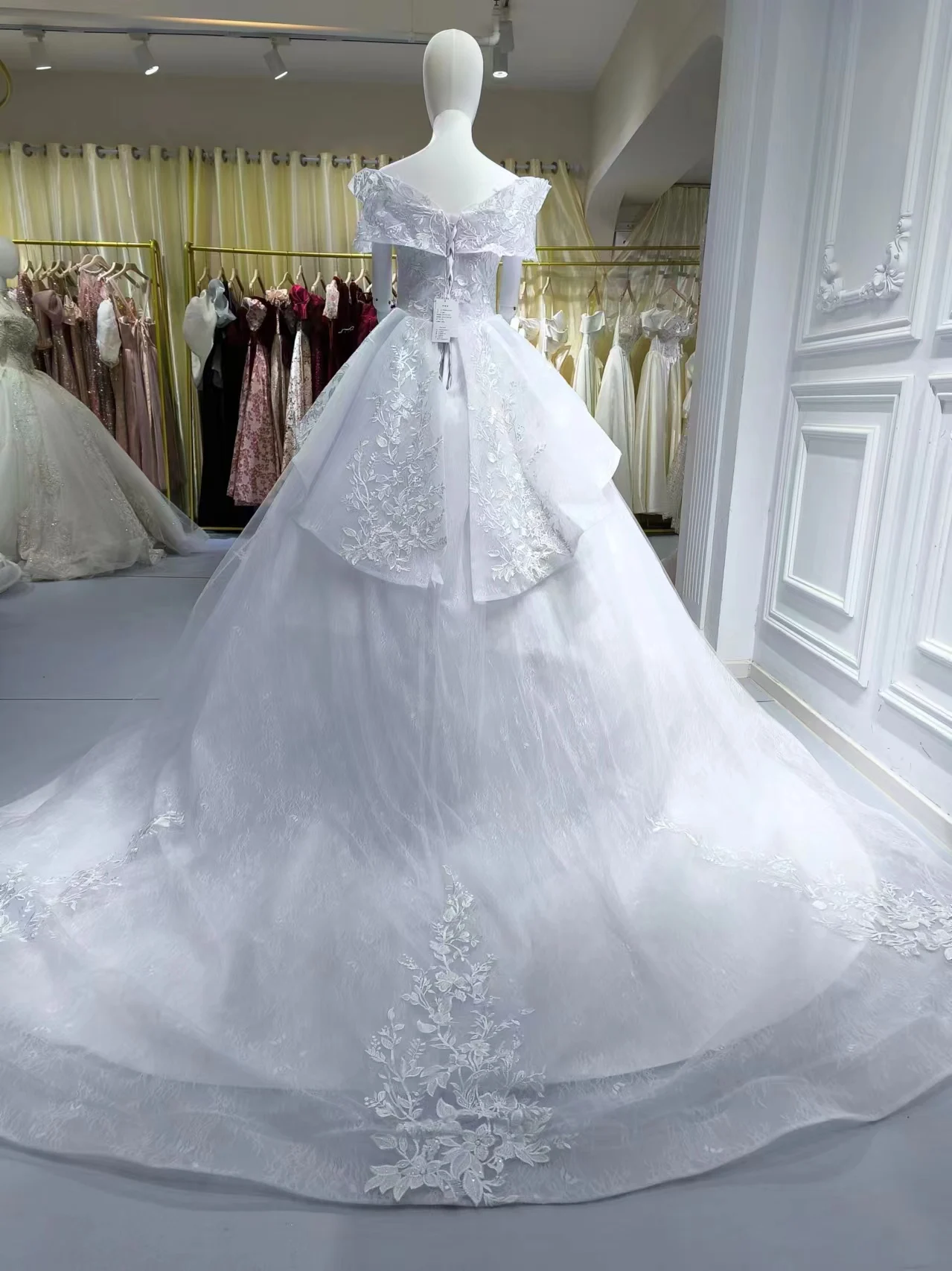 S040N  2025 main wedding dress bride French trailing starry sky forest dreamy fairy wedding dress