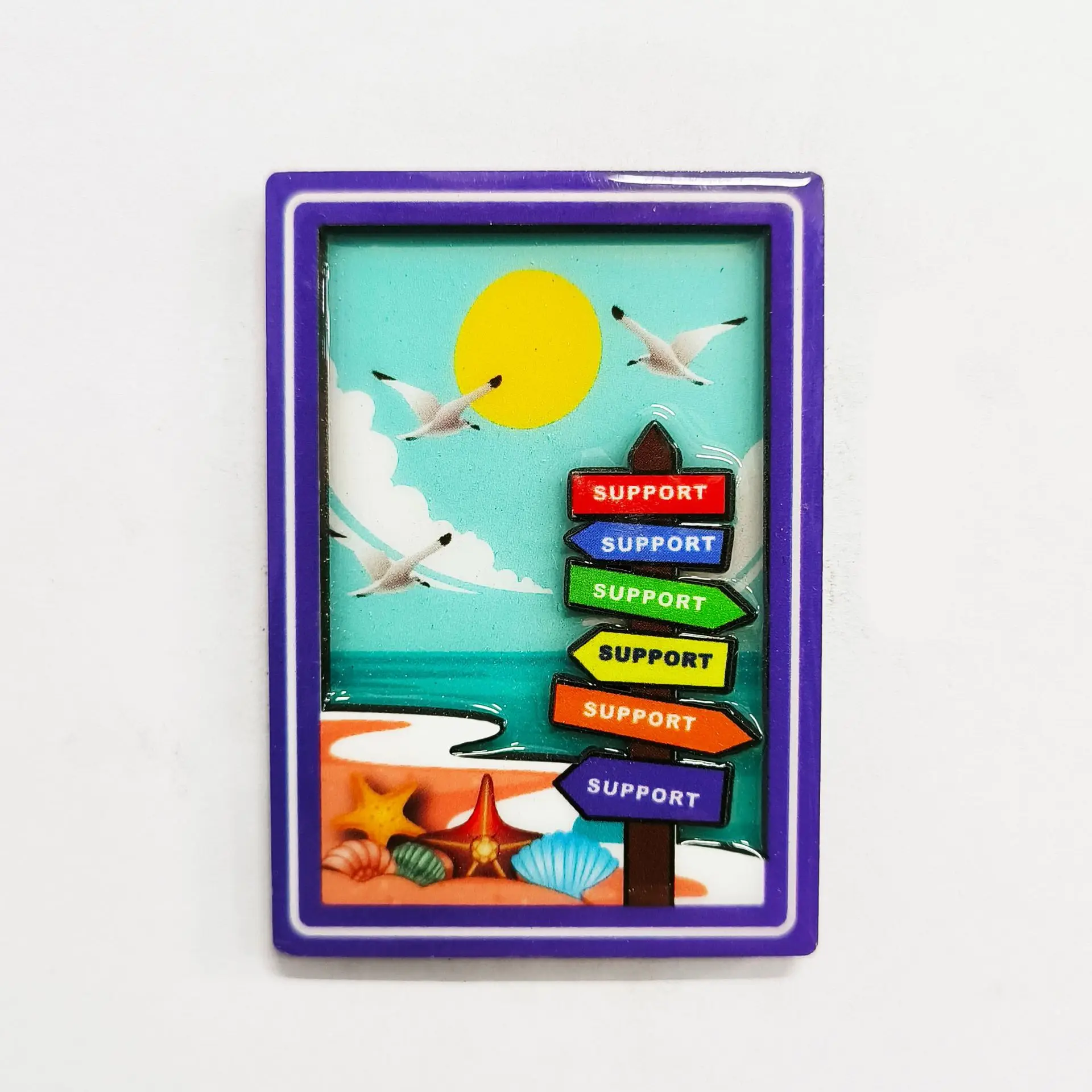 Manufacturer Customized Made Countries Souvenir 3D Mdf Wooden Fridge Magnet For Tourist