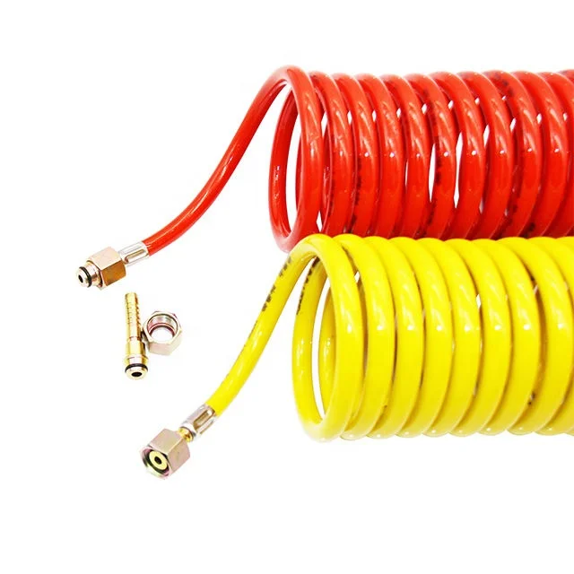 explosion-proof high pressure nylon truck trailer spiral air brake coiled hose spiral