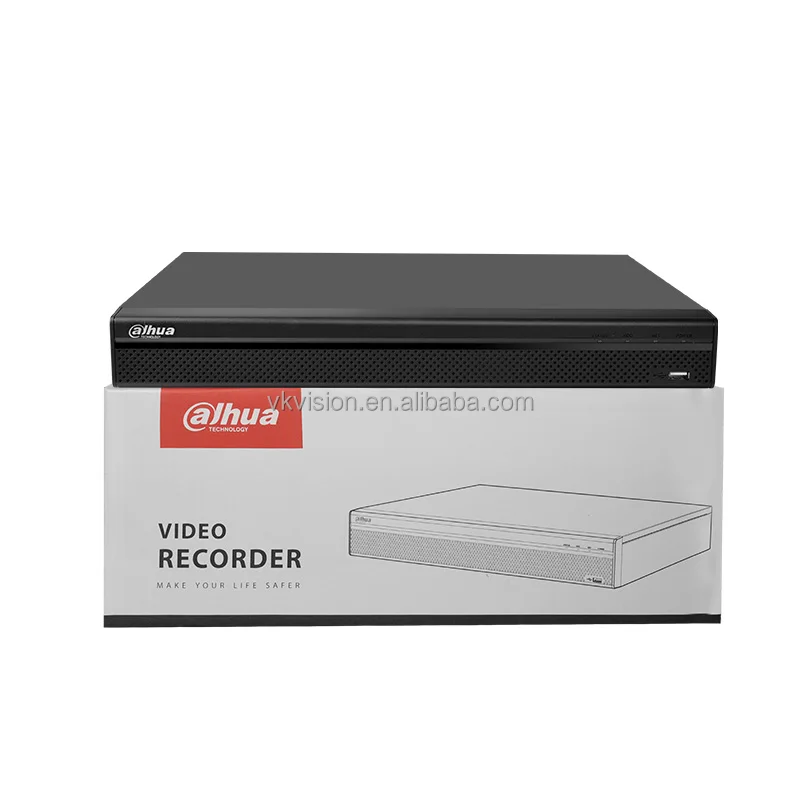 Dahua 16CH Compact face detection and recognition 16 ip channel nvr cctv camera system alhua nvr 16 channel 4k with poe