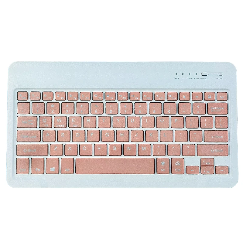 Фабрика CE FCC 10 дюймов портативный беспроводной teclados телефон доступен розовый и синий клавиатура для samsung планшета