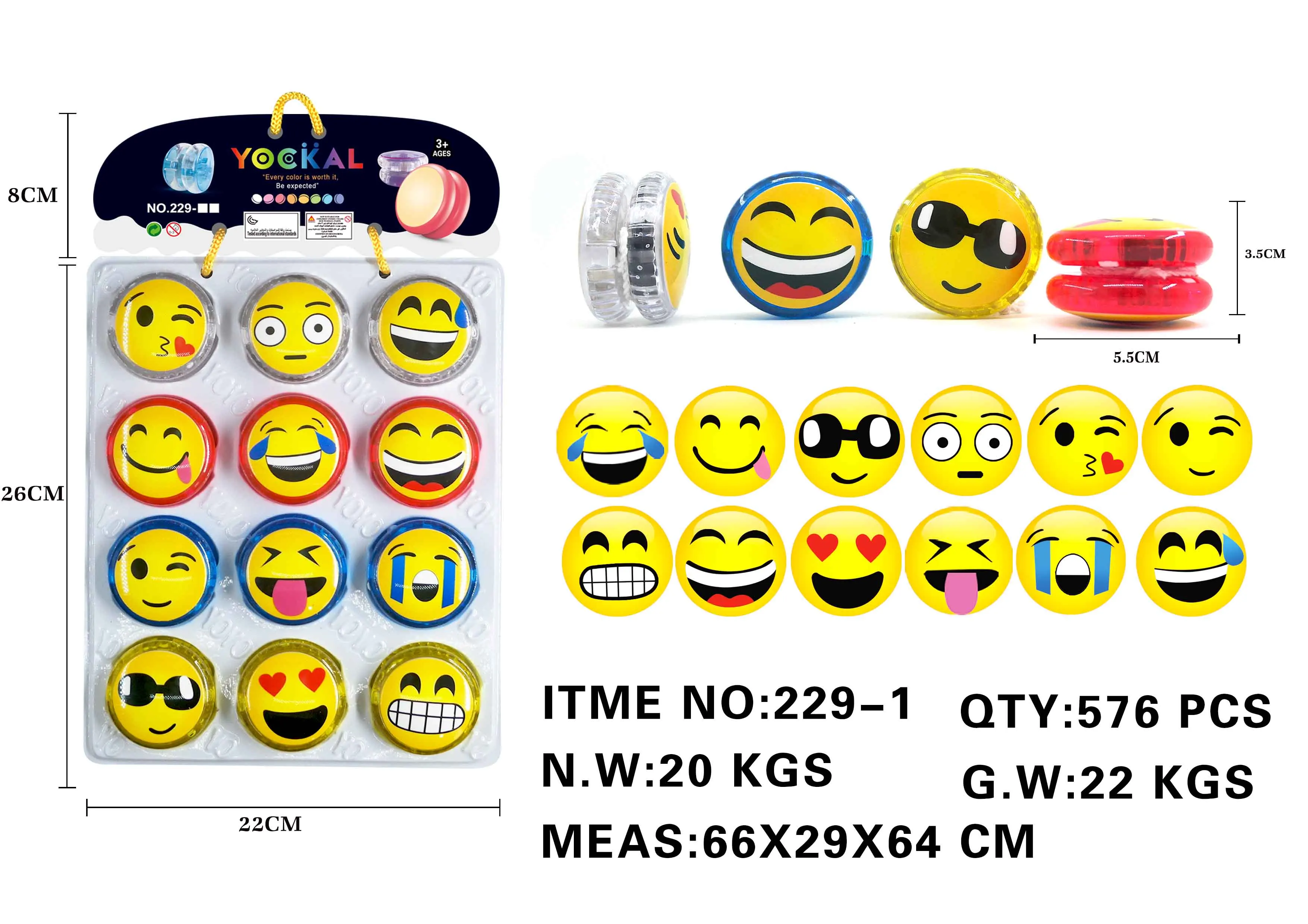 Hot Selling For Fun LED Beginner Yoyo Balls Educational Toys For Kids