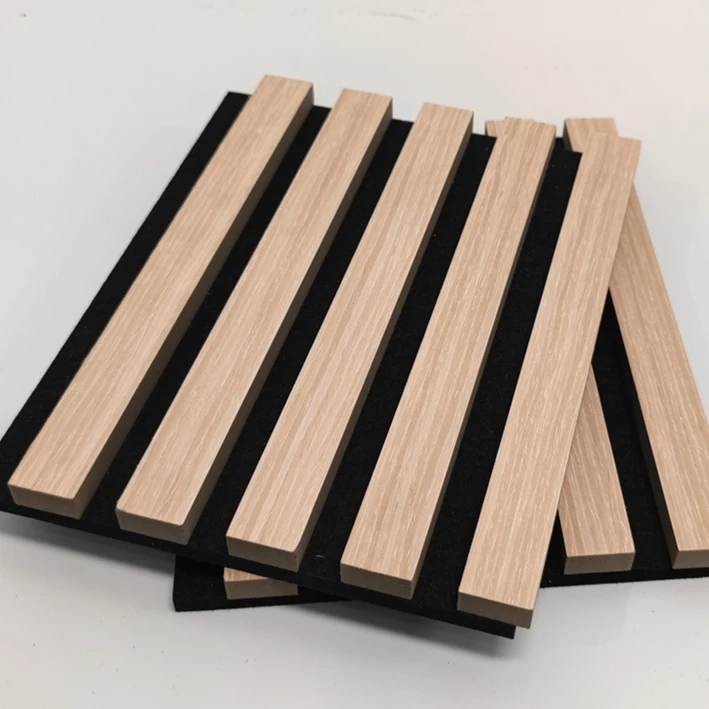 Manufacturer Customization High Quality Acoustic Wooden Panel Solid Wood Slat Soundproofing Wall Panel