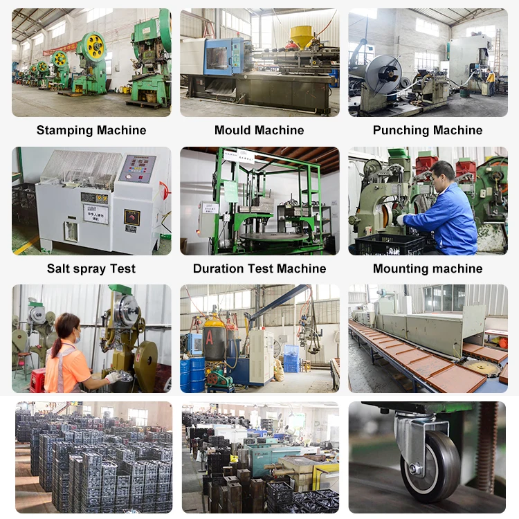 Pp Caster Wheels 75/100/125/150 Mm European Industrial Casters Wheel For Trolley Caster