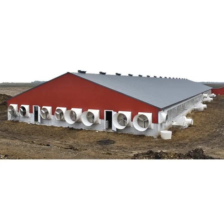 Waterproof Prefabricated Steel Structure Cow Shed for Livestock Farming Cattle Barn