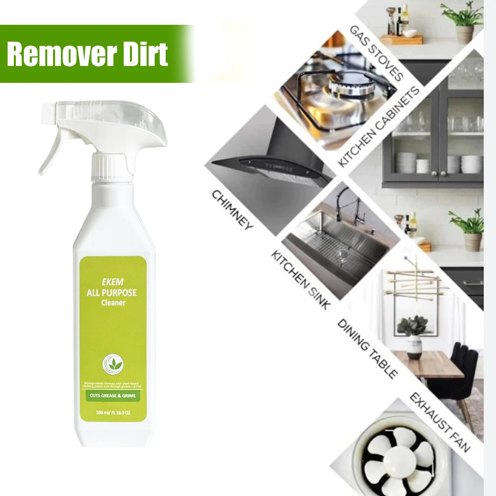 EKEM multipurpose cleaning liquid kitchen cleaner spray heavy oil grease stain remover for stoves rang hoods