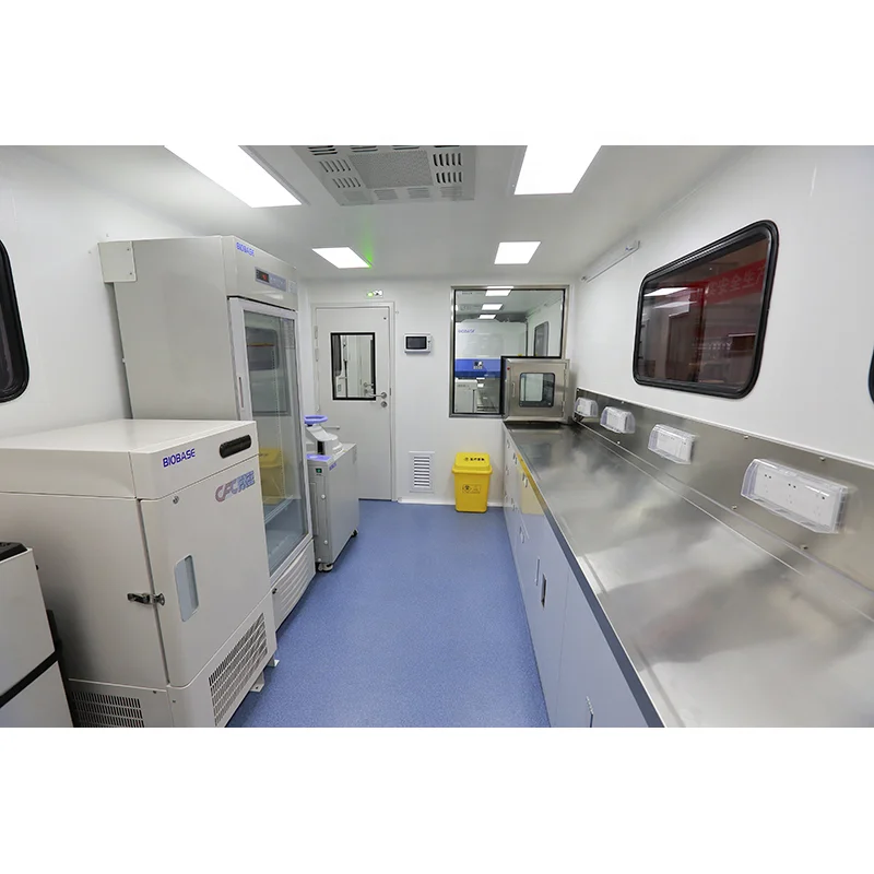  Remote areas mobile on-site laboratory exhaust system