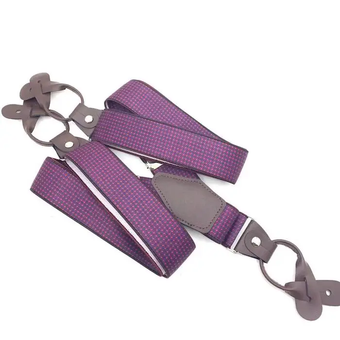 Custom Classical Adjustable Suspenders Bow Ties Elastic Y Back Men Suspender for Men