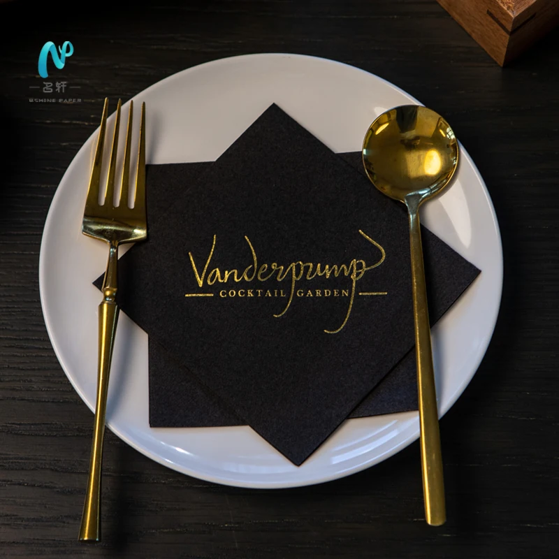 MingXuan hot sales High Quality custom 100% virgin wood pulp bar airlaid linen disposable luxury colored napkins