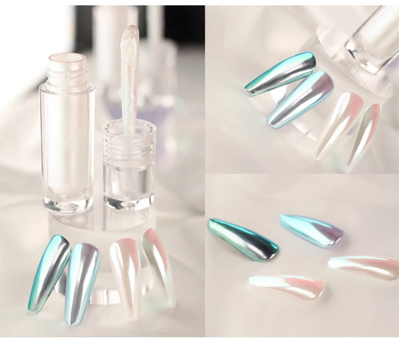 Factory price gel nail polish private label nail polish bottle Magic Mirror Liquid Powder  with Brush