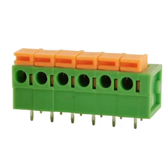 High quality KF141V spring type PCB wiring terminal 2.54MM 2/3/4/5/6/7/8P