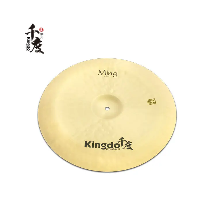 2024 Kingdo wholesale high quality handmade B20 16' Ming China cymbal cymbals set professional drum set musical instruments