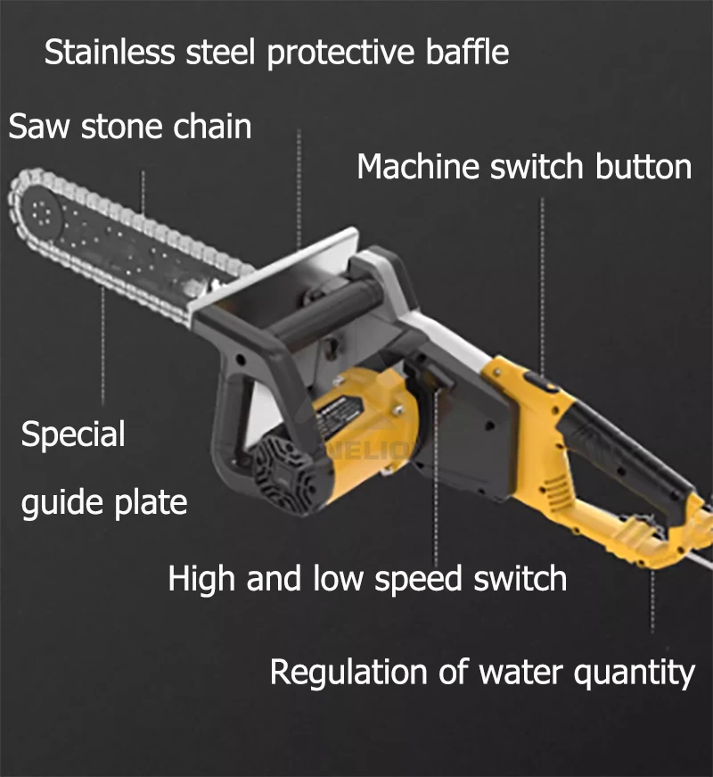 Home Use Reinforced Concrete Cutting New or Used Electric Chain Cutting Saw Manual Tension Band Saw Machine